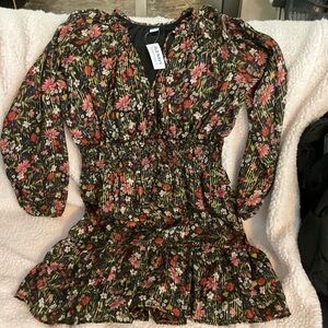 Old Navy Black Floral Dress